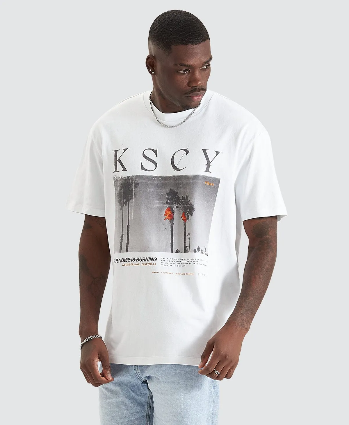 Elysium Tee Optical White sold by Neverland