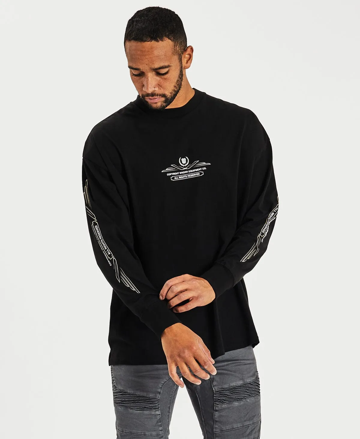 Capone Long Sleeve T-Shirt Black sold by Neverland product image thumbnail 2