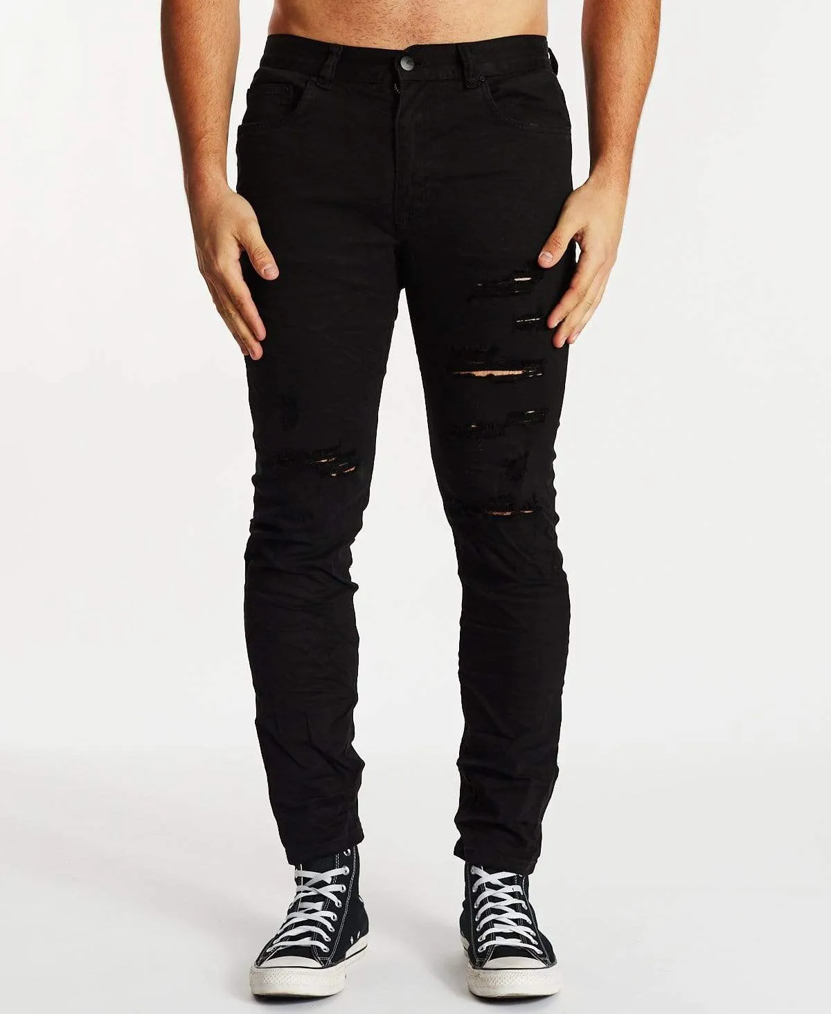 K2 Skinny Jean Destroyed Black sold by Neverland product image thumbnail 2