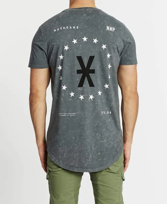 Have It All Cape Back T-Shirt Acid Charcoal sold by Neverland