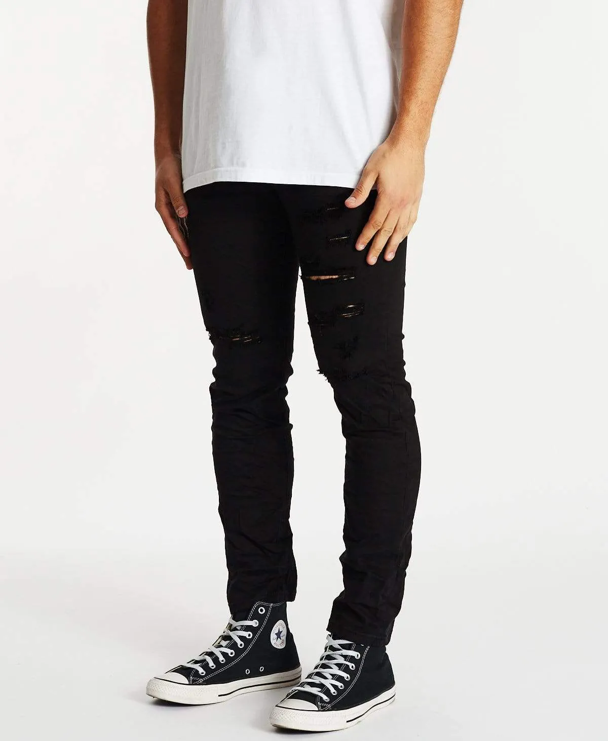 K2 Skinny Jean Destroyed Black sold by Neverland product image thumbnail 3
