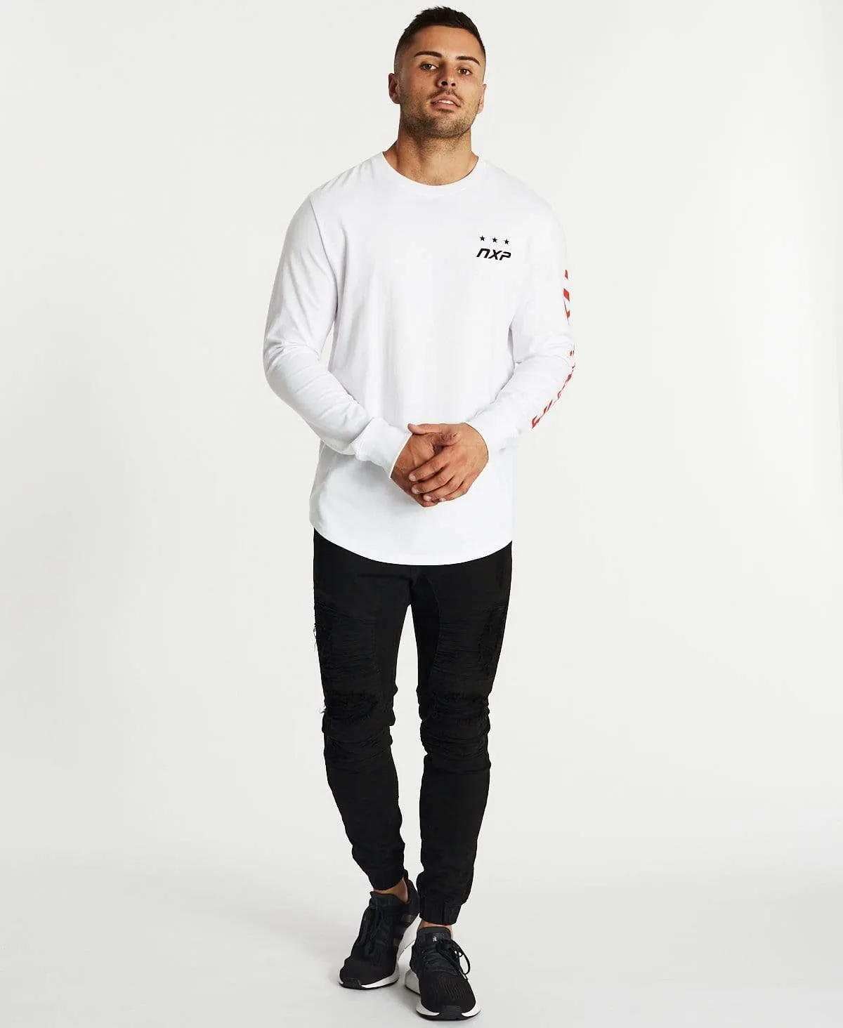 Clarity Cape Back Long Sleeve T-Shirt White sold by Neverland product image thumbnail 5