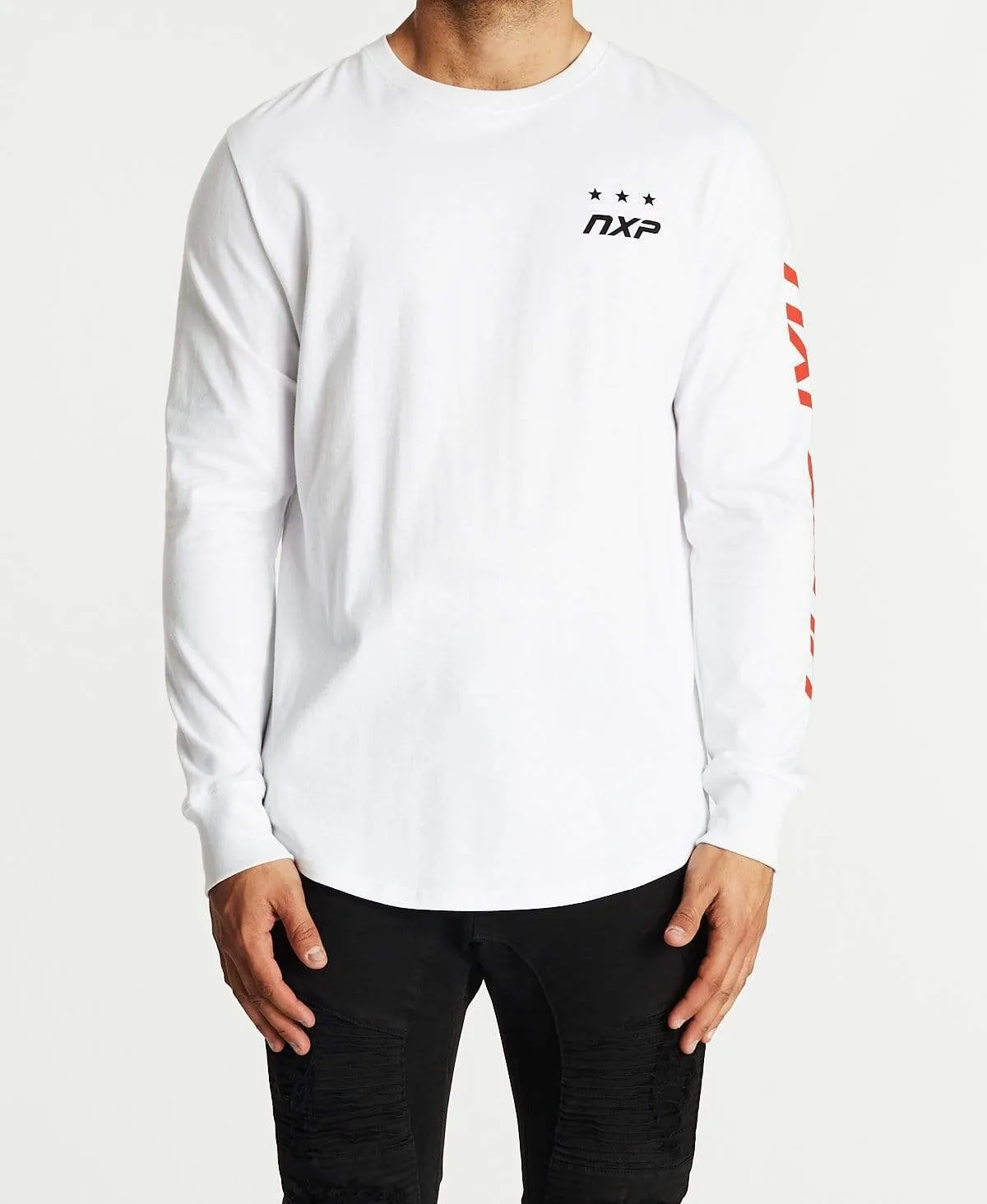 Clarity Cape Back Long Sleeve T-Shirt White sold by Neverland product image thumbnail 2