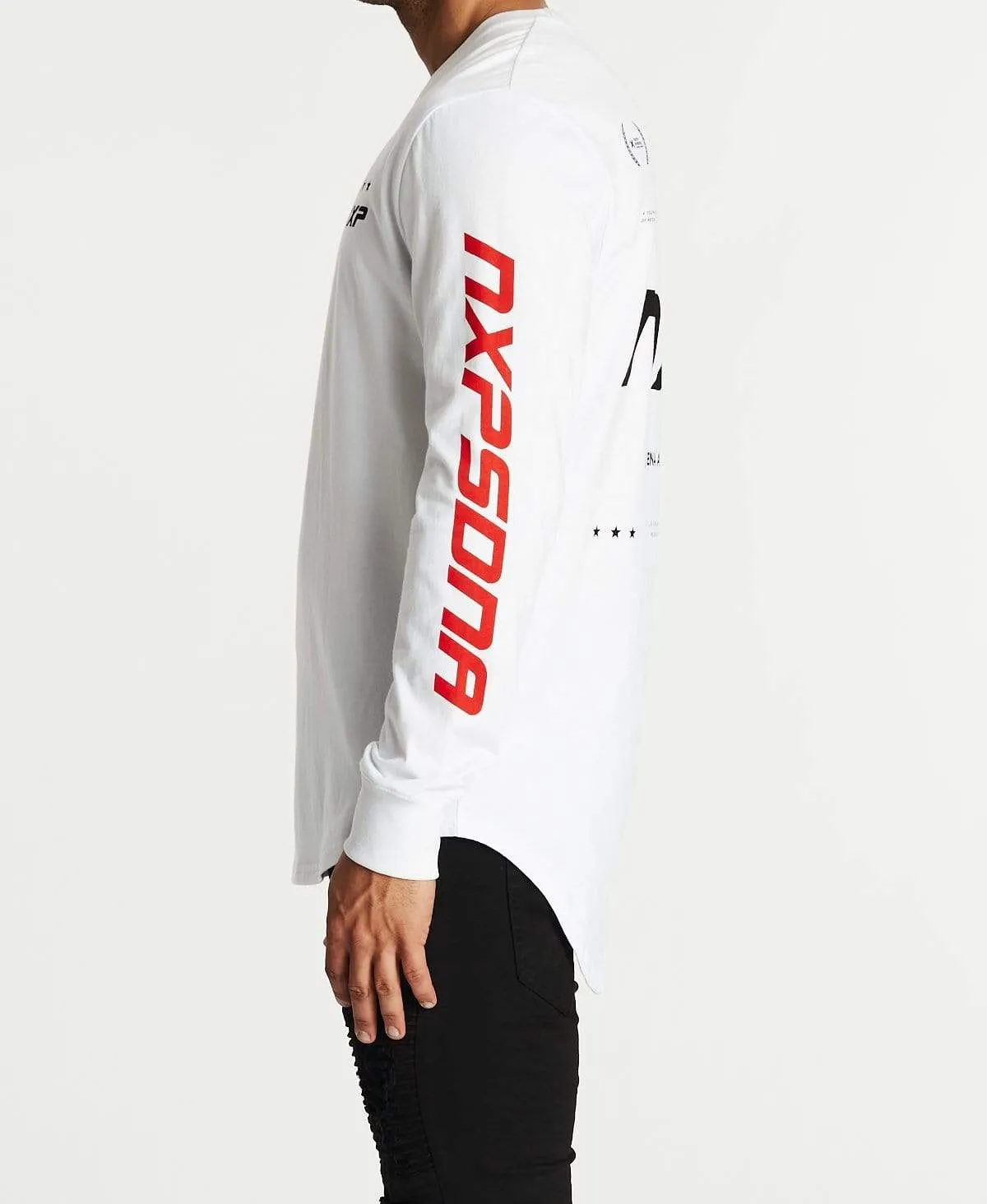 Clarity Cape Back Long Sleeve T-Shirt White sold by Neverland product image thumbnail 4