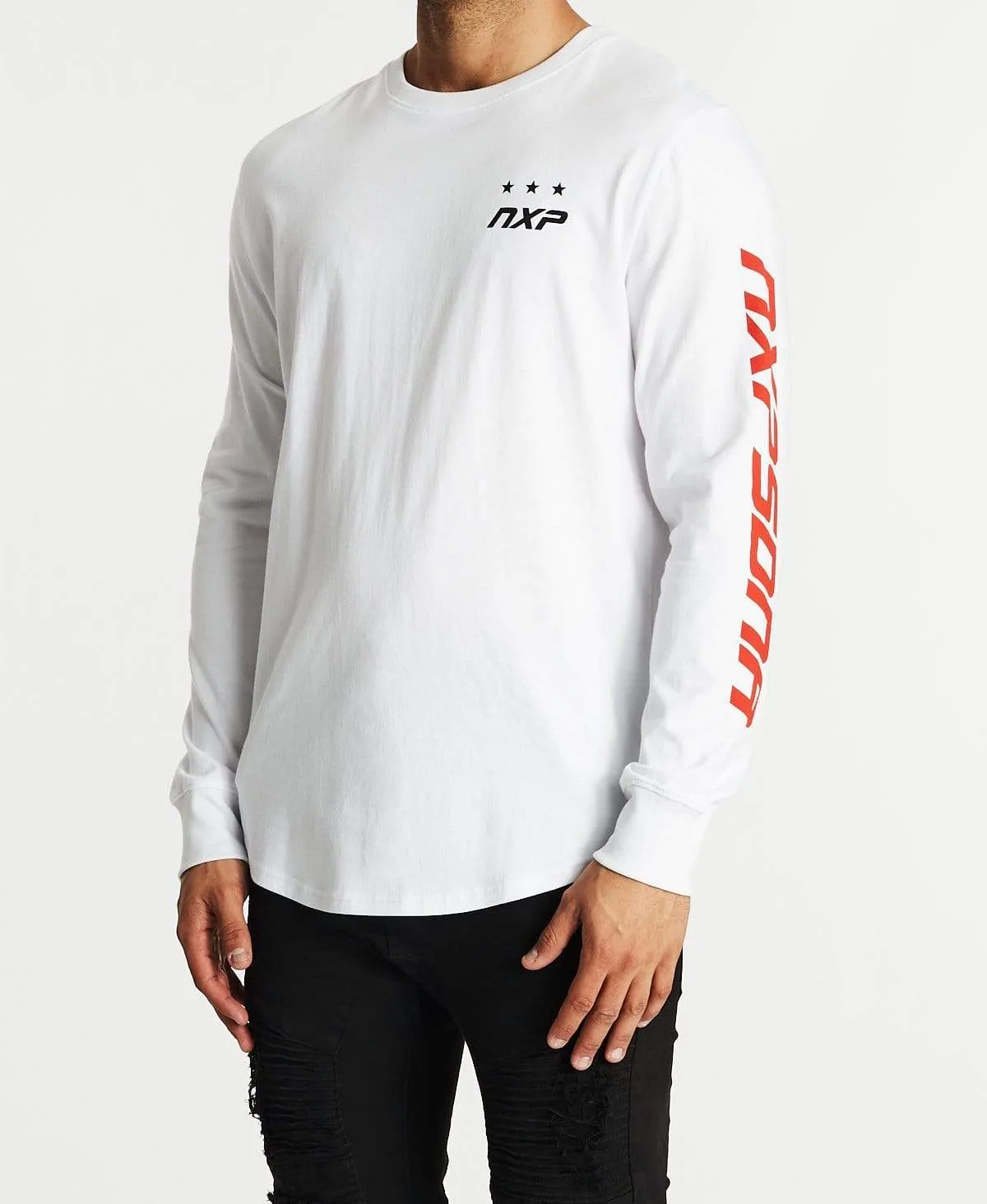 Clarity Cape Back Long Sleeve T-Shirt White sold by Neverland product image thumbnail 3