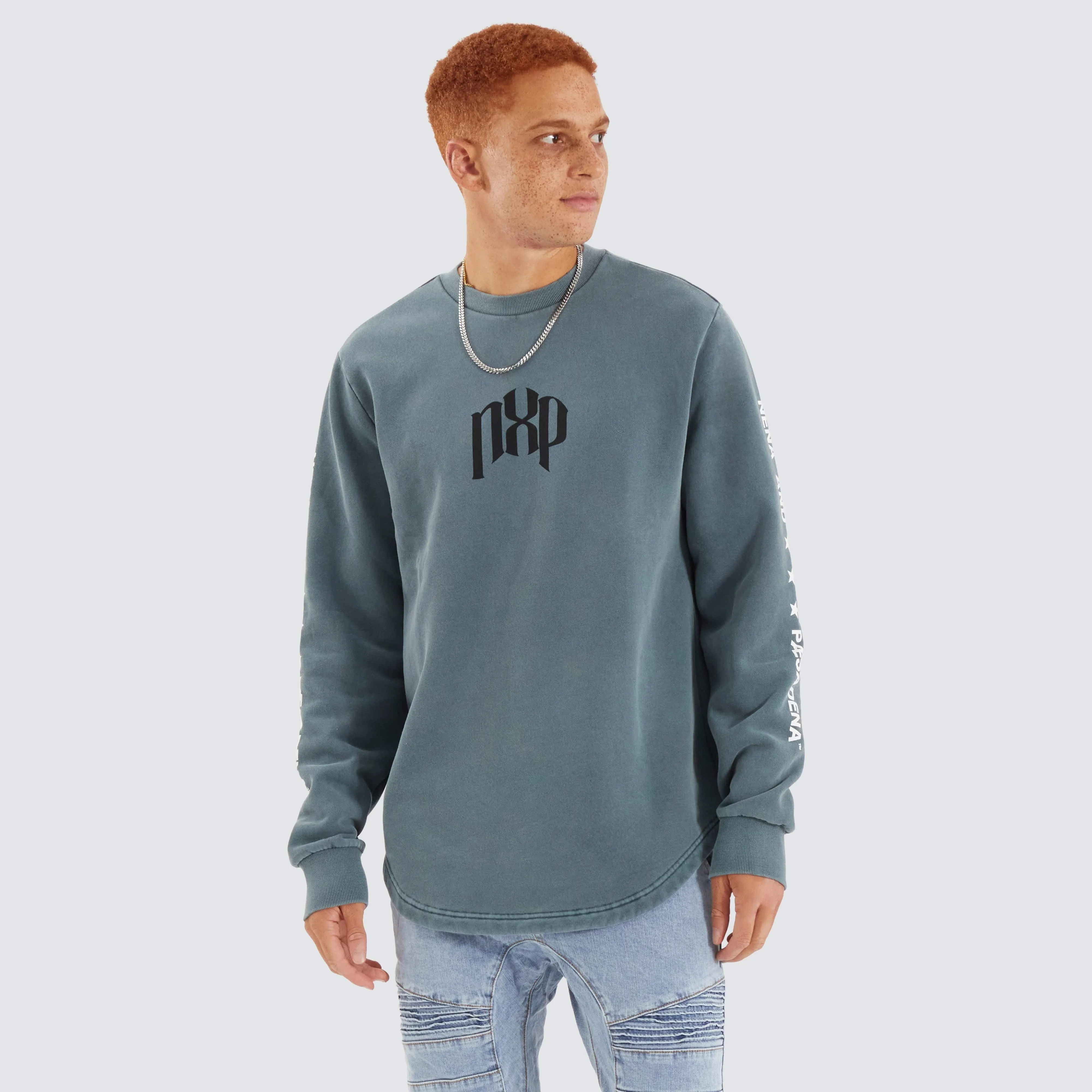 Axis Dual Curved Sweater Pigment Stormy Weather sold by Neverland product image thumbnail 2