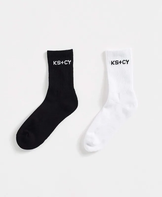 Faithless 2 Pack Mid Sock Multi Colour sold by Neverland