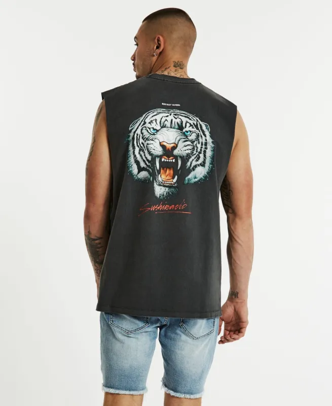 Jungle Rock Fit Muscle Tee Pigment Asphalt Grey sold by Neverland