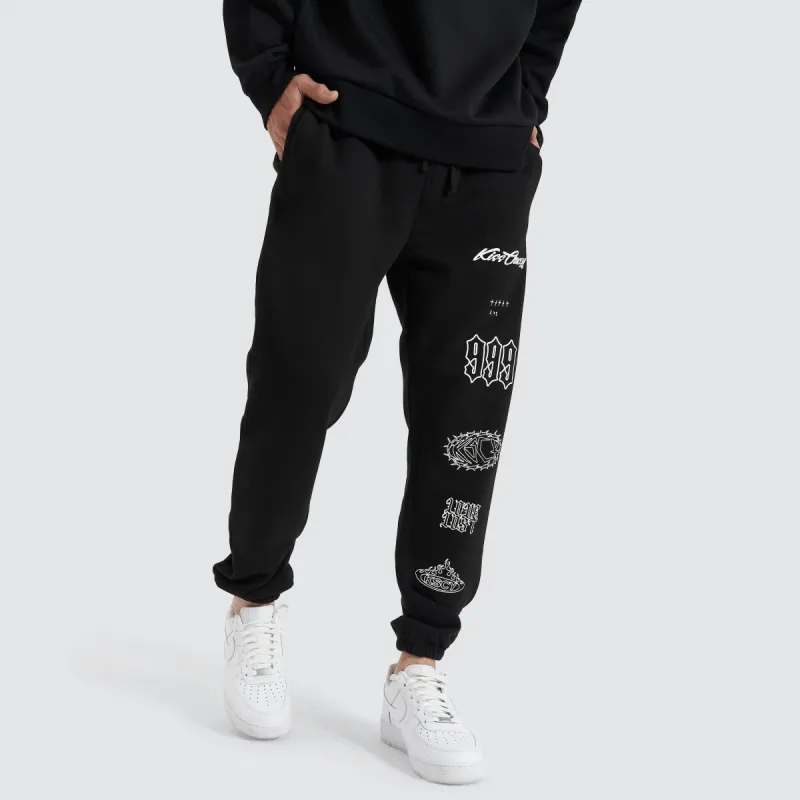 Unthought Heavy Trackpant Jet Black sold by Neverland