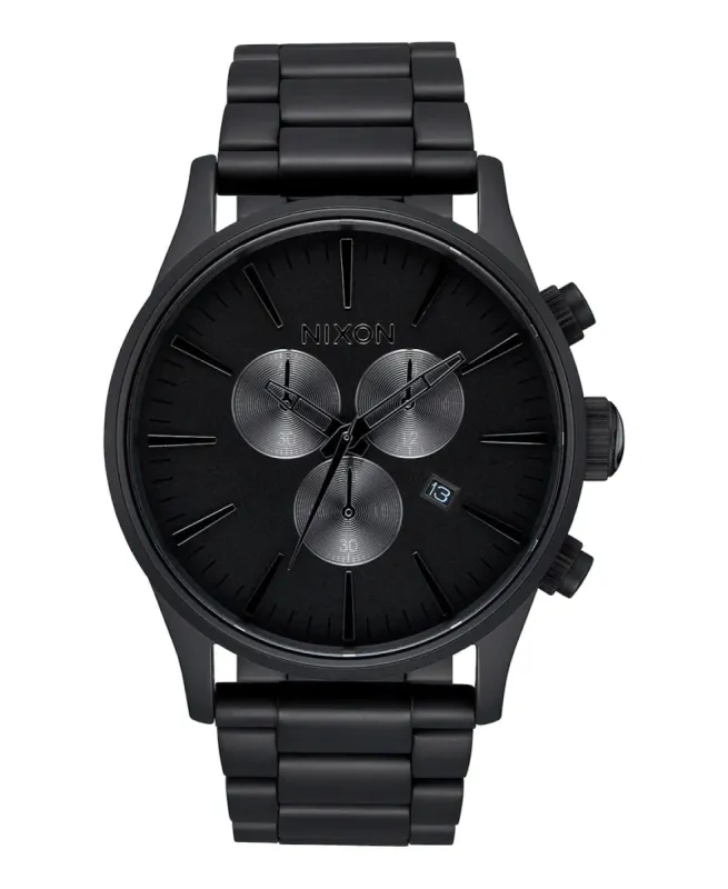 Sentry Chrono Watch All Matte Black/Polished Black sold by Neverland