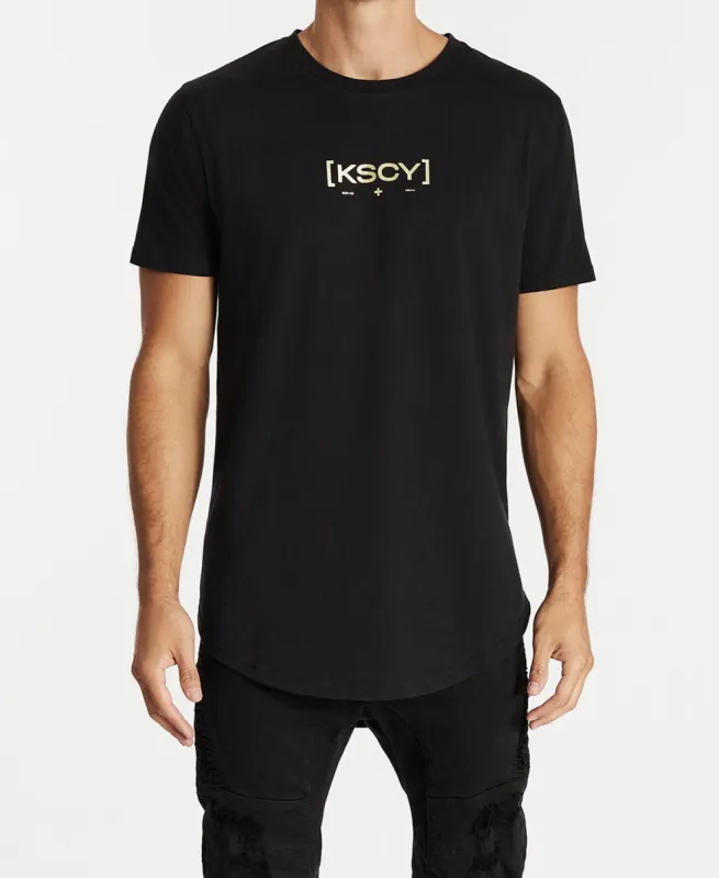 Habits Dual Curved Tee Jet Black sold by Neverland