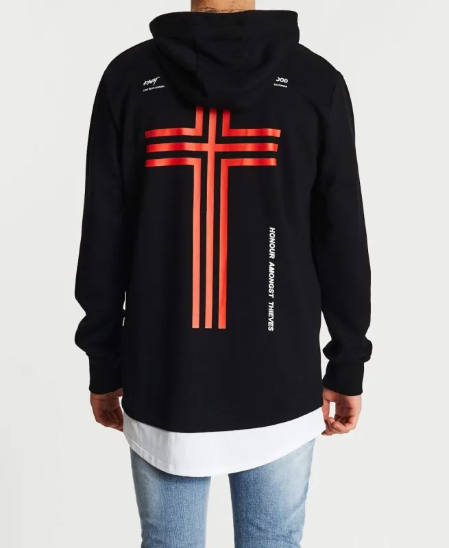 Astray Layered Hoodie Jet Black sold by Neverland