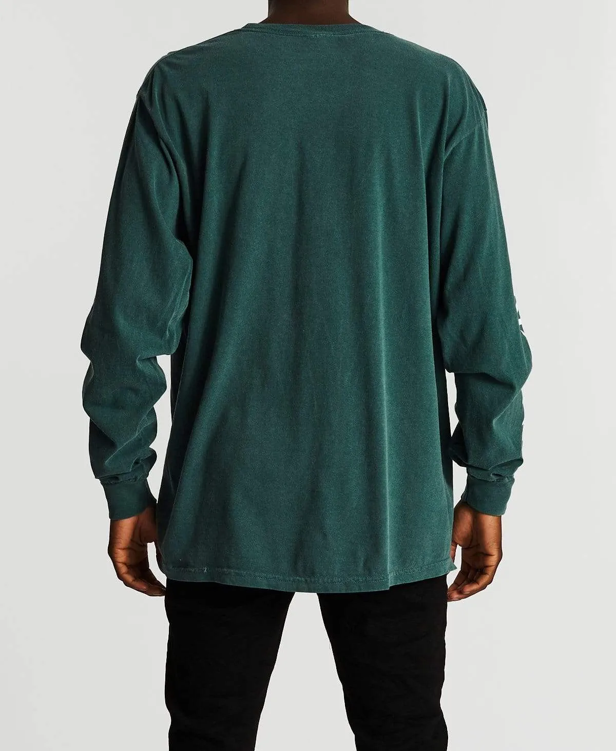 Beta II Long Sleeve Standard T-Shirt Silver Pine Garment Dye sold by Neverland product image thumbnail 2