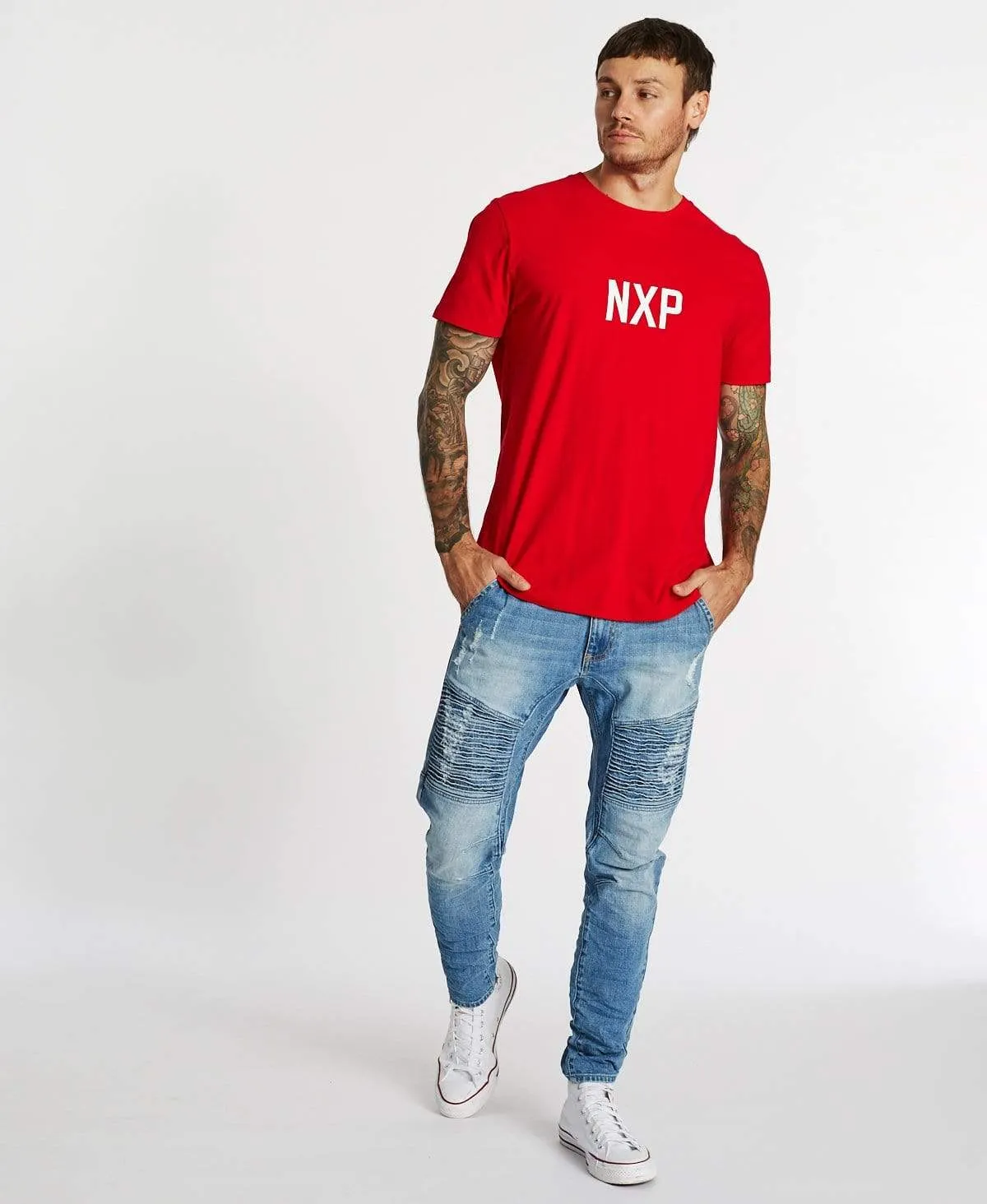 Richardson Cape Back T-Shirt Red sold by Neverland product image thumbnail 5