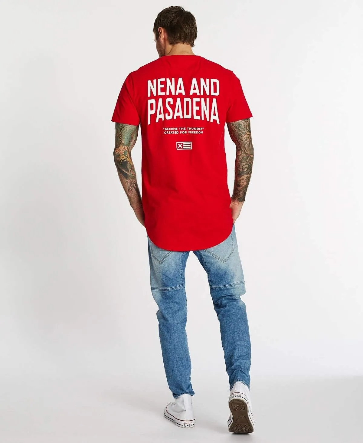 Richardson Cape Back T-Shirt Red sold by Neverland product image thumbnail 4