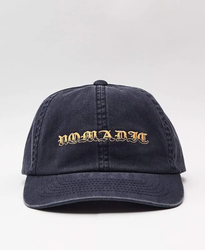 Gothic Dad Cap Washed Navy sold by Neverland