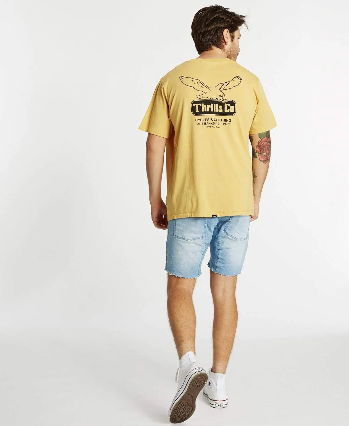 Landed Merch Fit T-Shirt Heritage Yellow sold by Neverland product image thumbnail 4