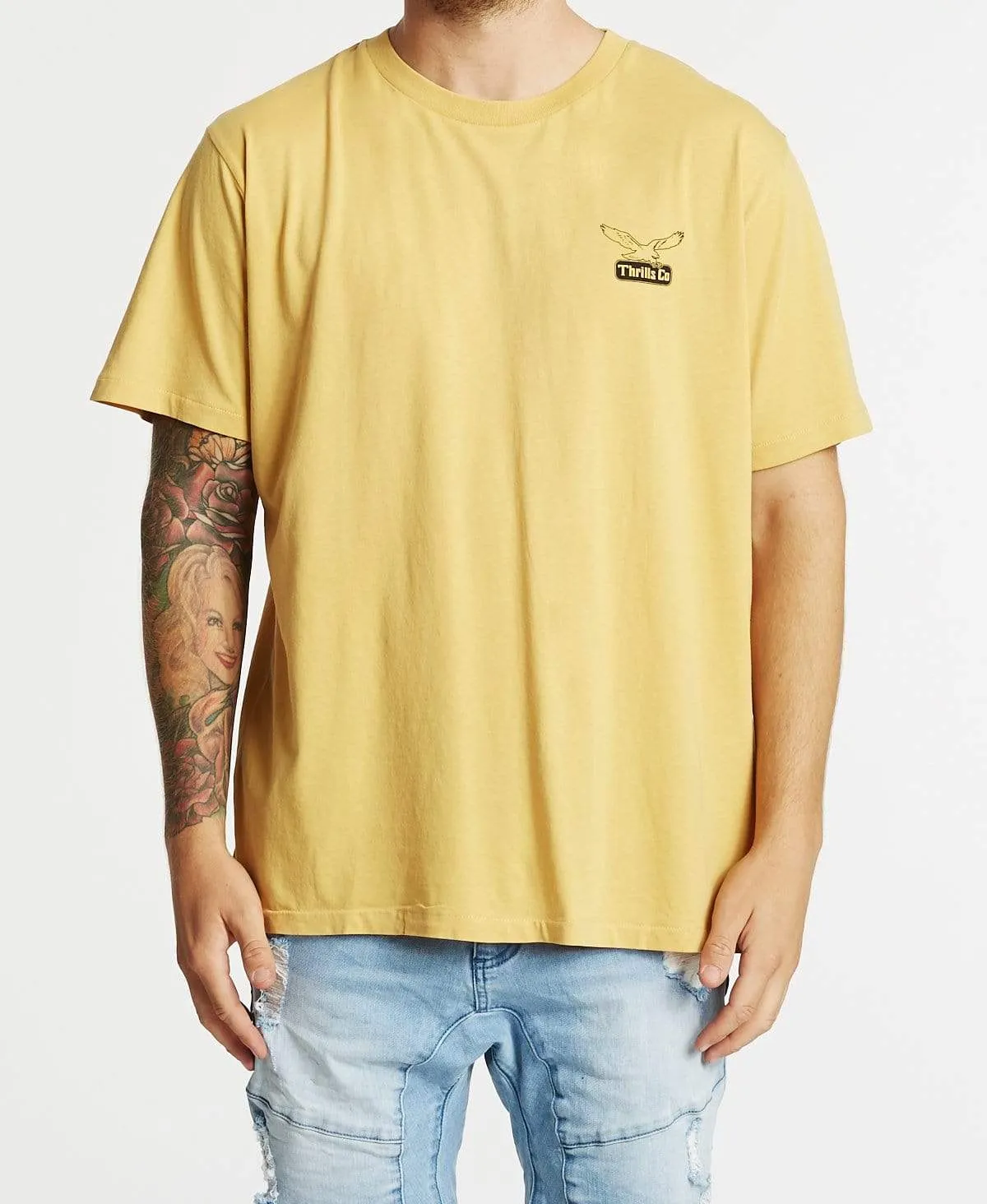 Landed Merch Fit T-Shirt Heritage Yellow sold by Neverland product image thumbnail 2