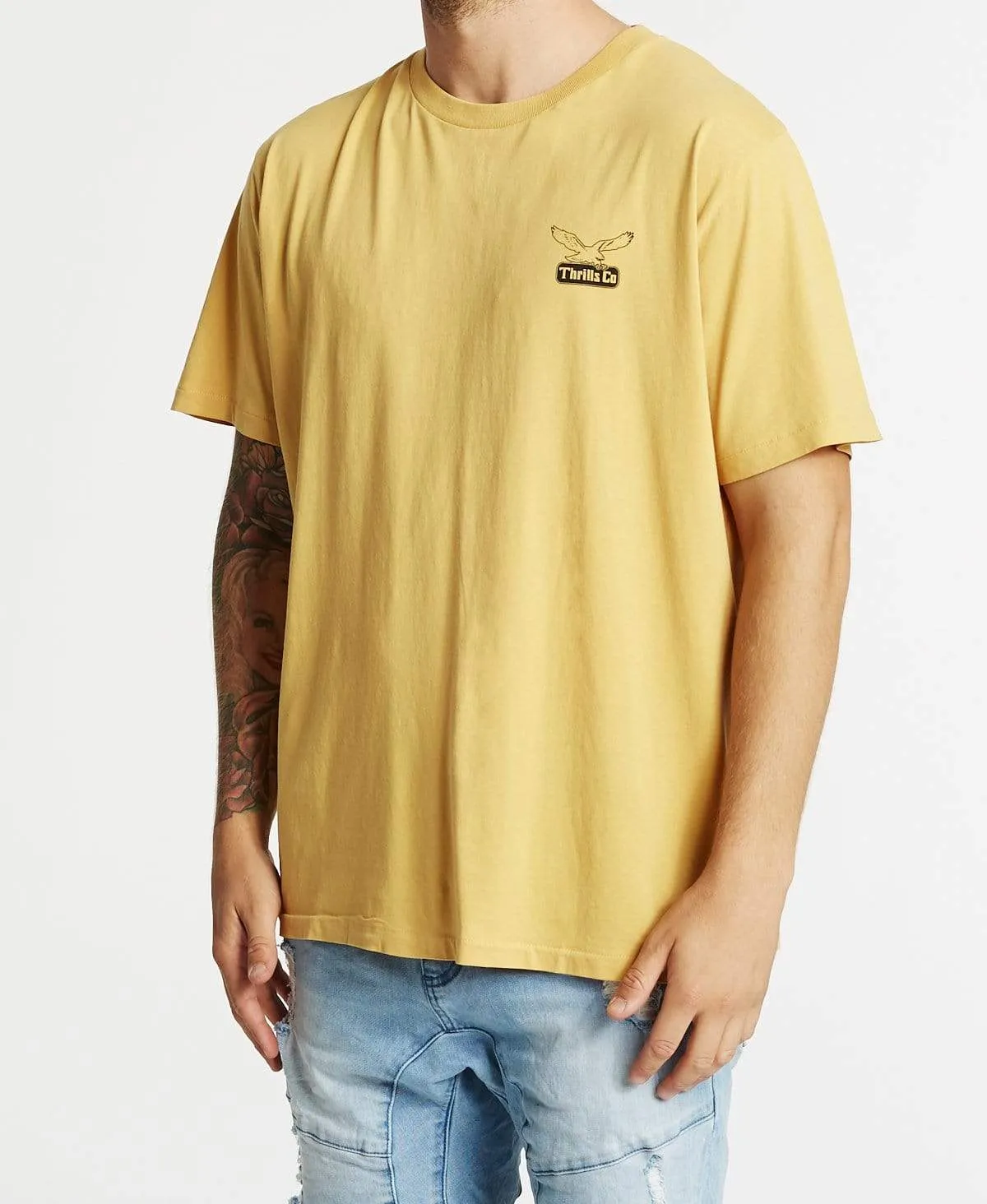 Landed Merch Fit T-Shirt Heritage Yellow sold by Neverland product image thumbnail 3