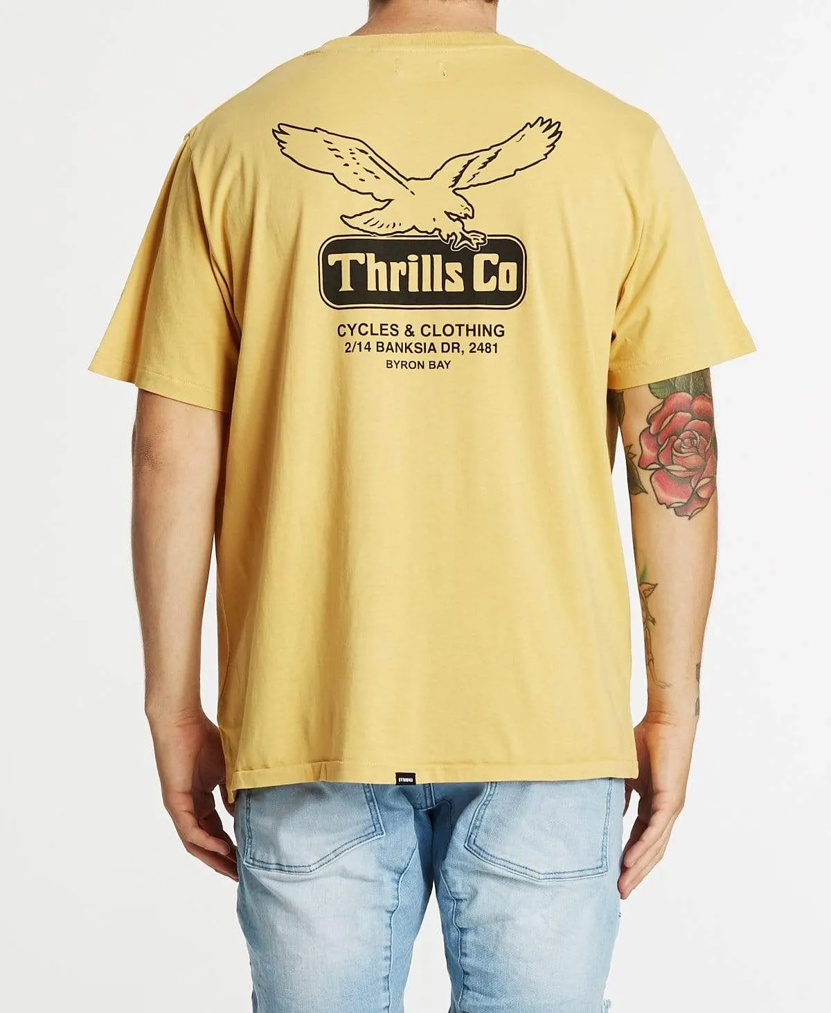 Landed Merch Fit T-Shirt Heritage Yellow sold by Neverland