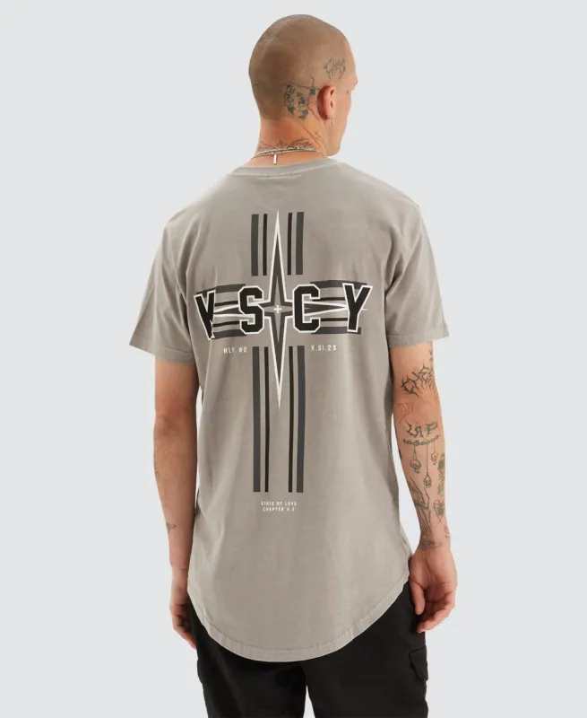 Groundwork Dual Curved T-Shirt Pigment Gull sold by Neverland