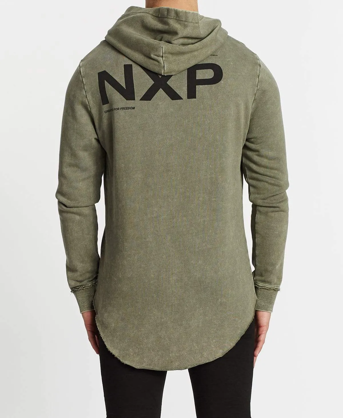 After The Storm Dual Curved Hoodie Acid Khaki sold by Neverland