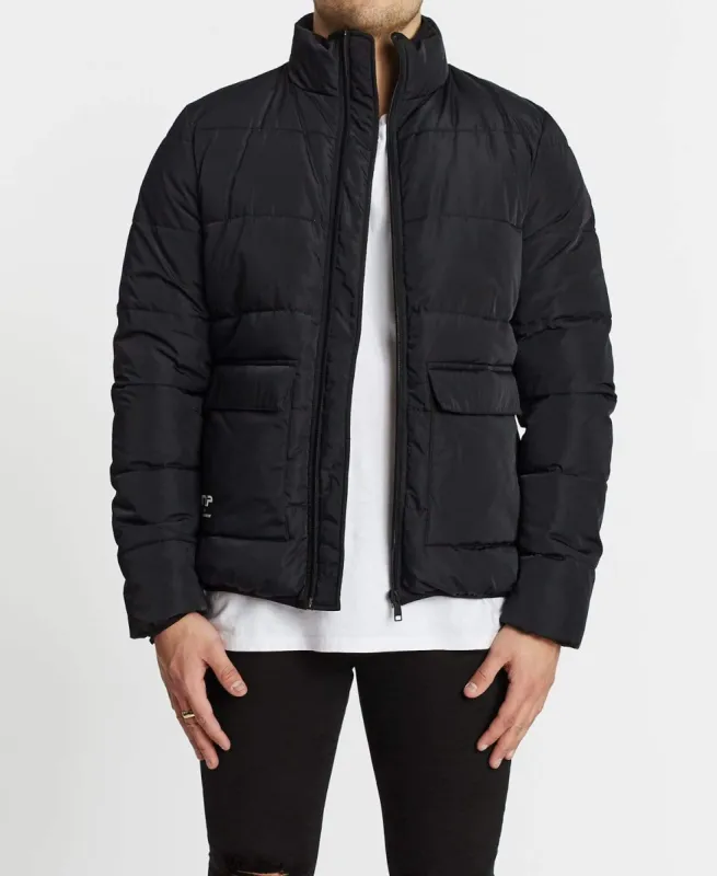 Olympus Puffer Jacket Jet Black sold by Neverland