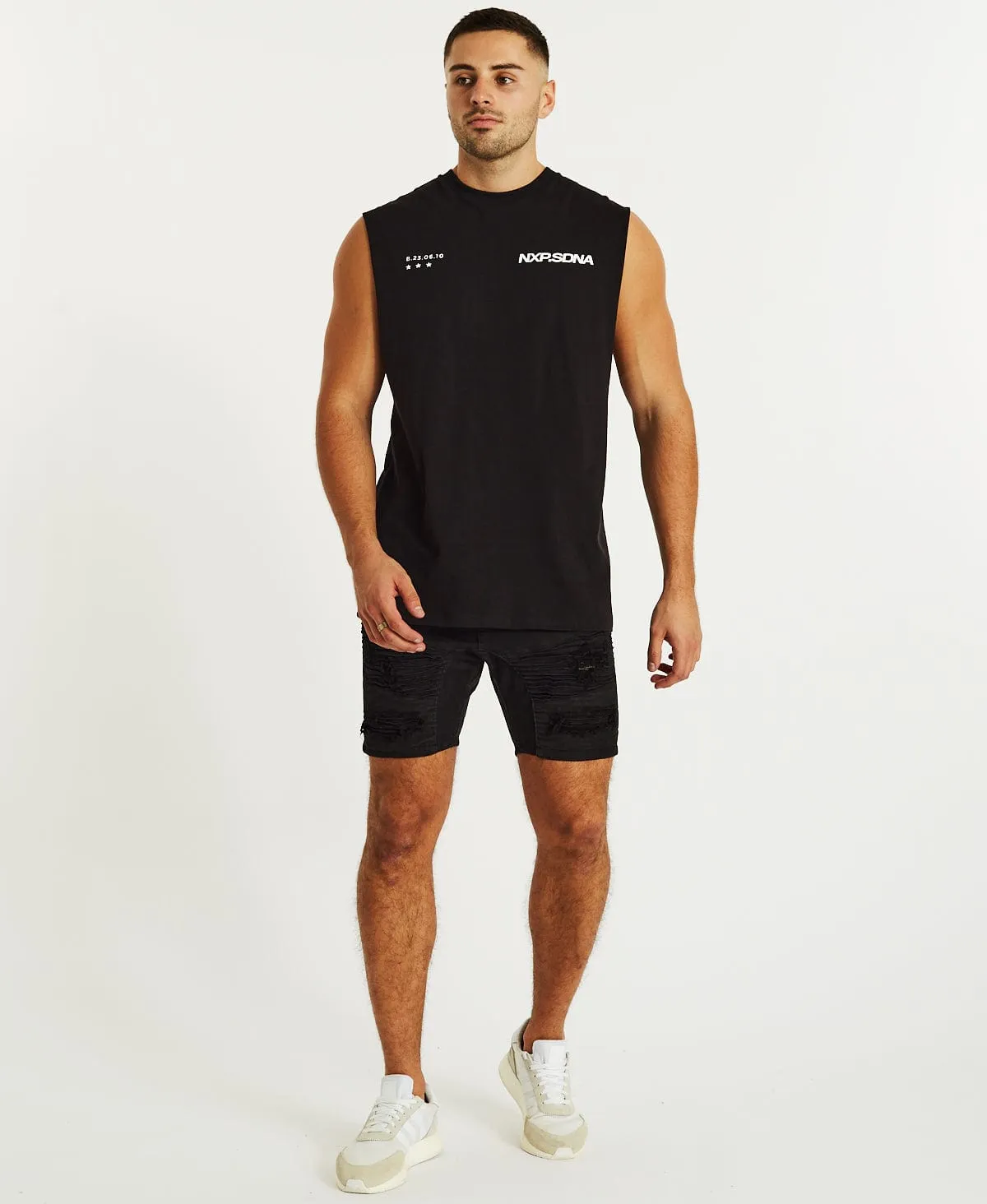 Speed Scoop Back Muscle Tee Jet Black sold by Neverland product image thumbnail 4