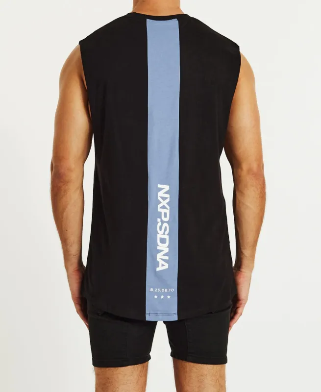 Speed Scoop Back Muscle Tee Jet Black sold by Neverland