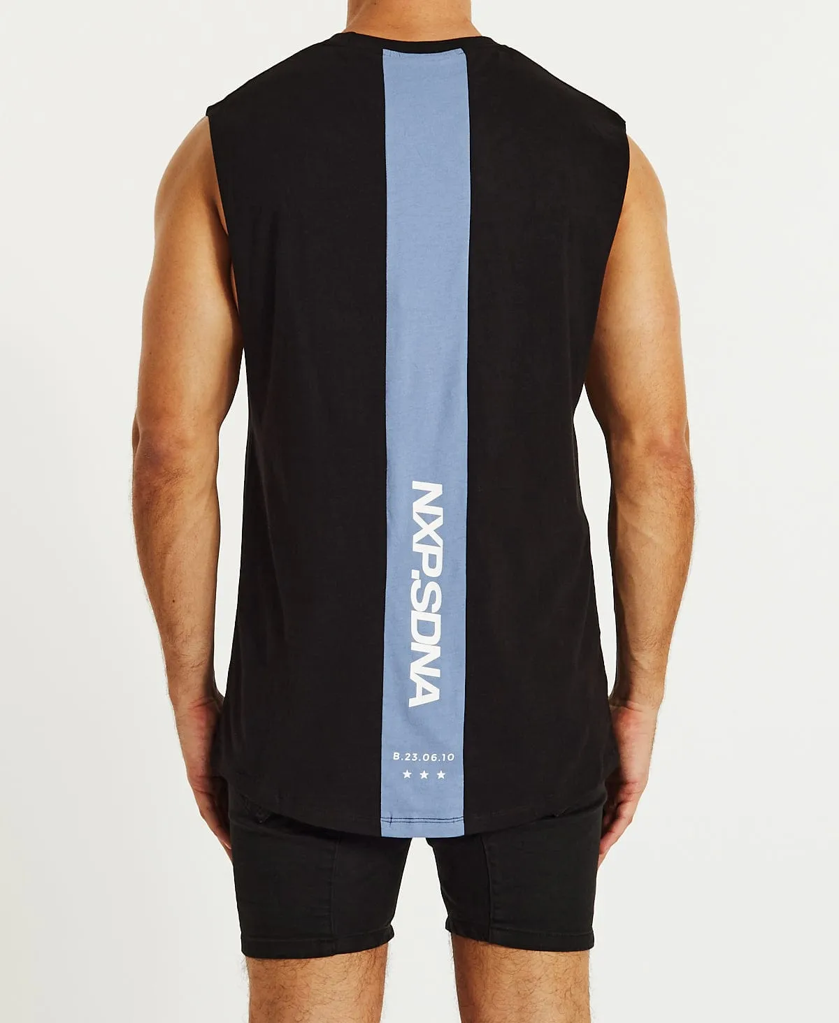 Speed Scoop Back Muscle Tee Jet Black sold by Neverland