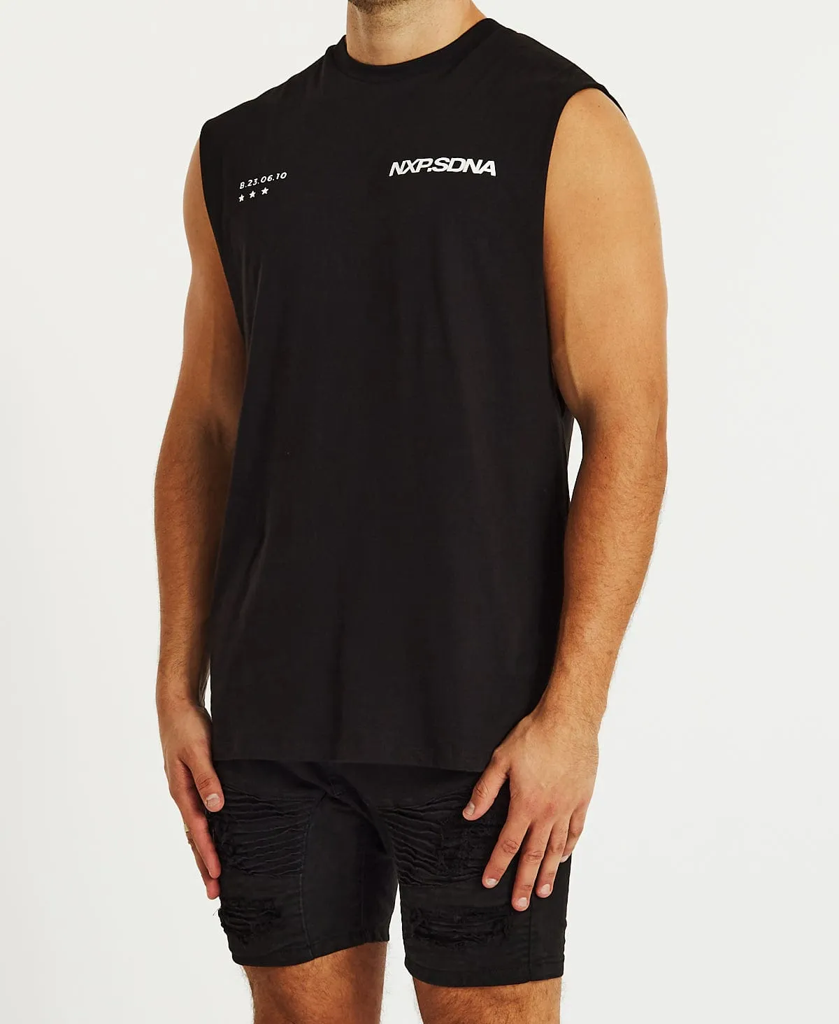 Speed Scoop Back Muscle Tee Jet Black sold by Neverland product image thumbnail 3