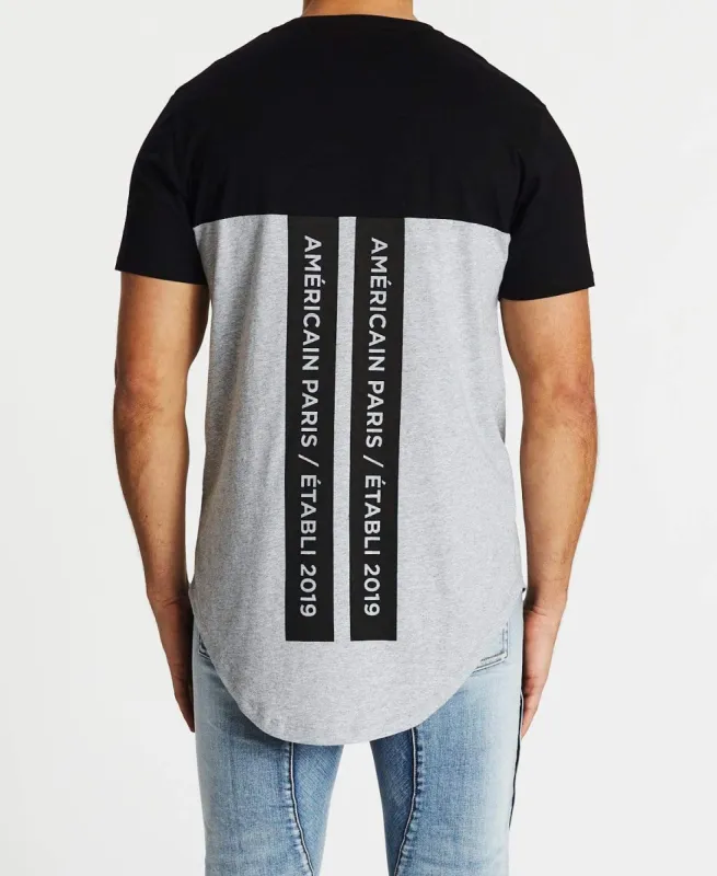 Et Demain Dual Curved T-Shirt Jet Black sold by Neverland