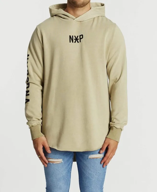 Fade Away Dual Curve Hoodie Pigment Sand sold by Neverland