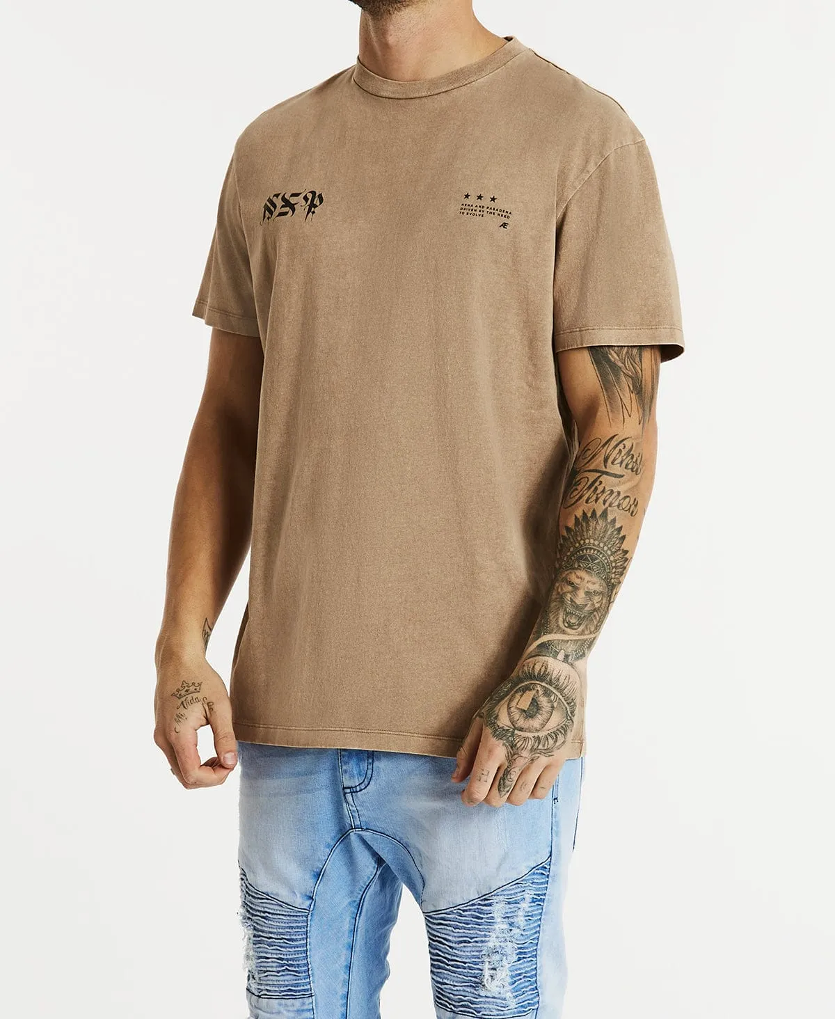 Faker Relaxed T-Shirt Mineral Warm Taupe sold by Neverland product image thumbnail 4