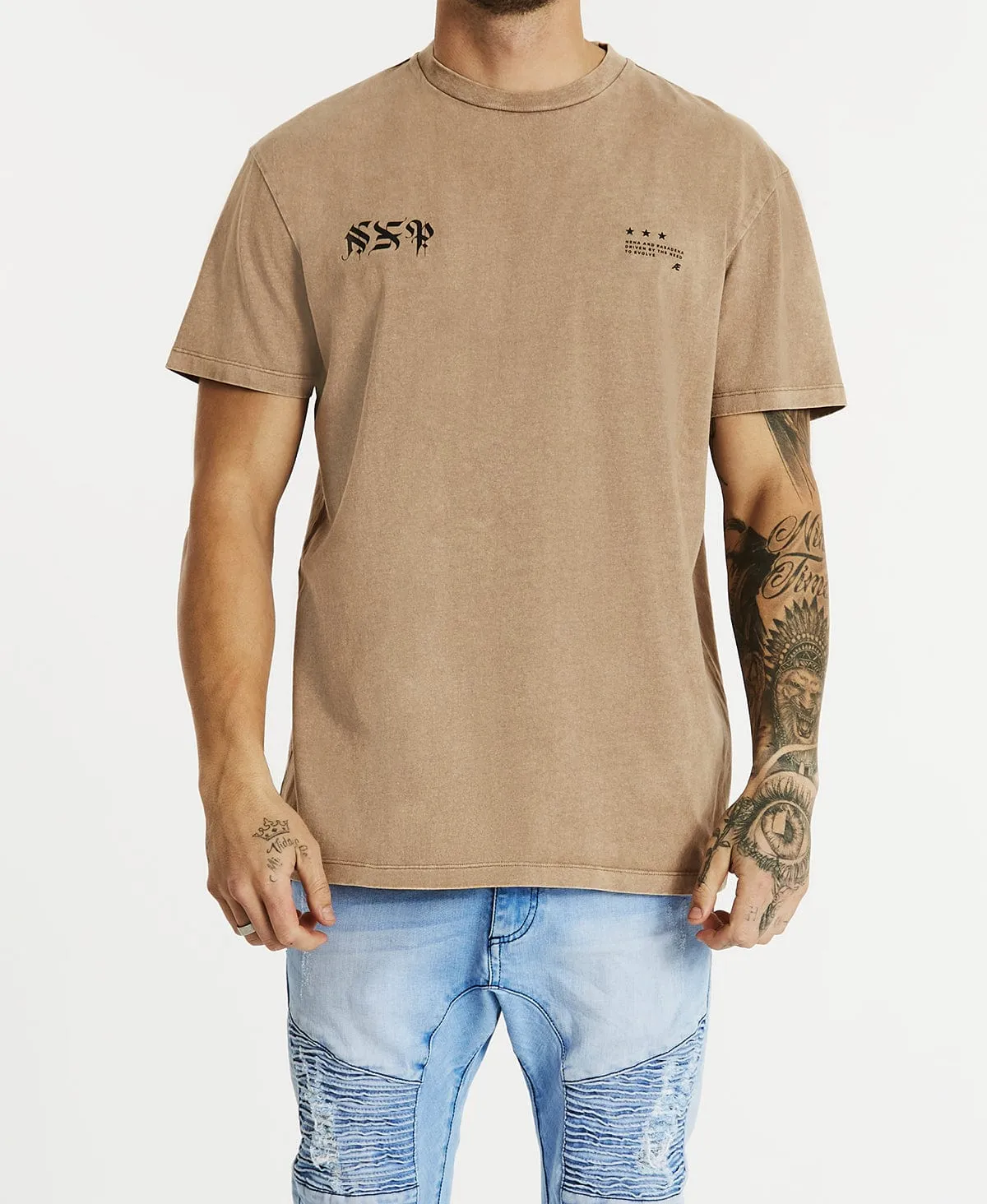 Faker Relaxed T-Shirt Mineral Warm Taupe sold by Neverland product image thumbnail 5