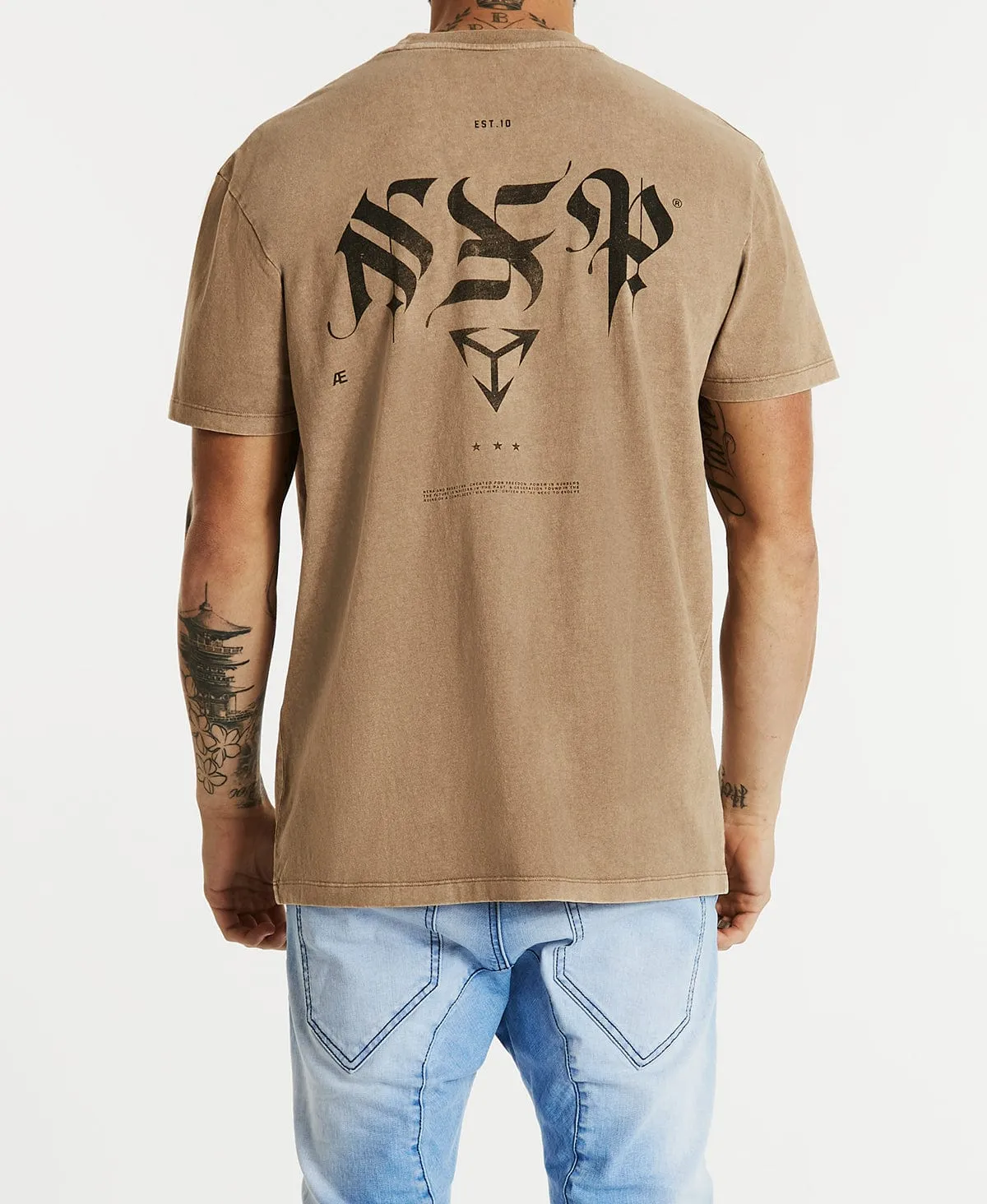 Faker Relaxed T-Shirt Mineral Warm Taupe sold by Neverland product image thumbnail 3
