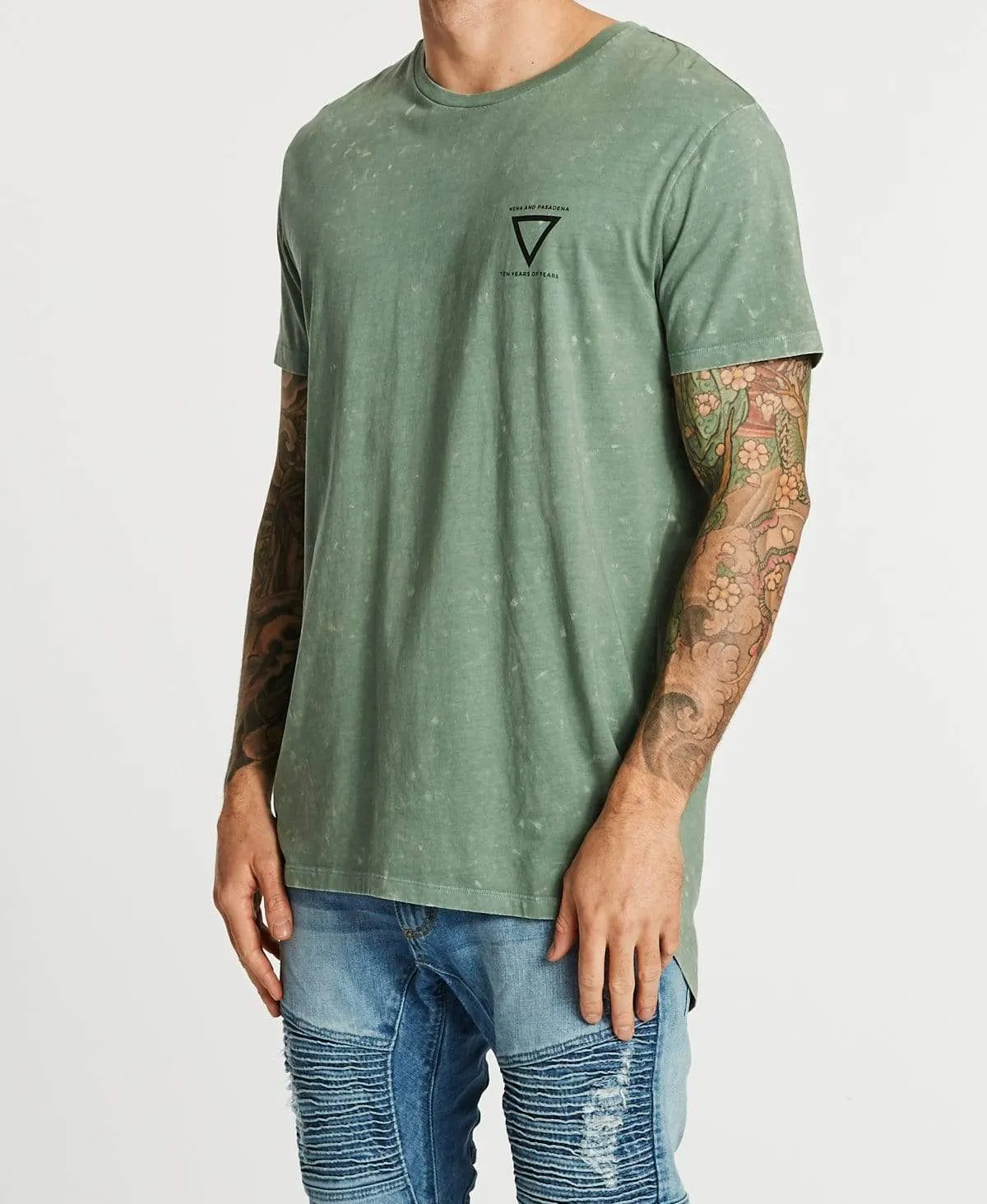 Outsider Cape Back T-Shirt Acid Teal sold by Neverland product image thumbnail 3