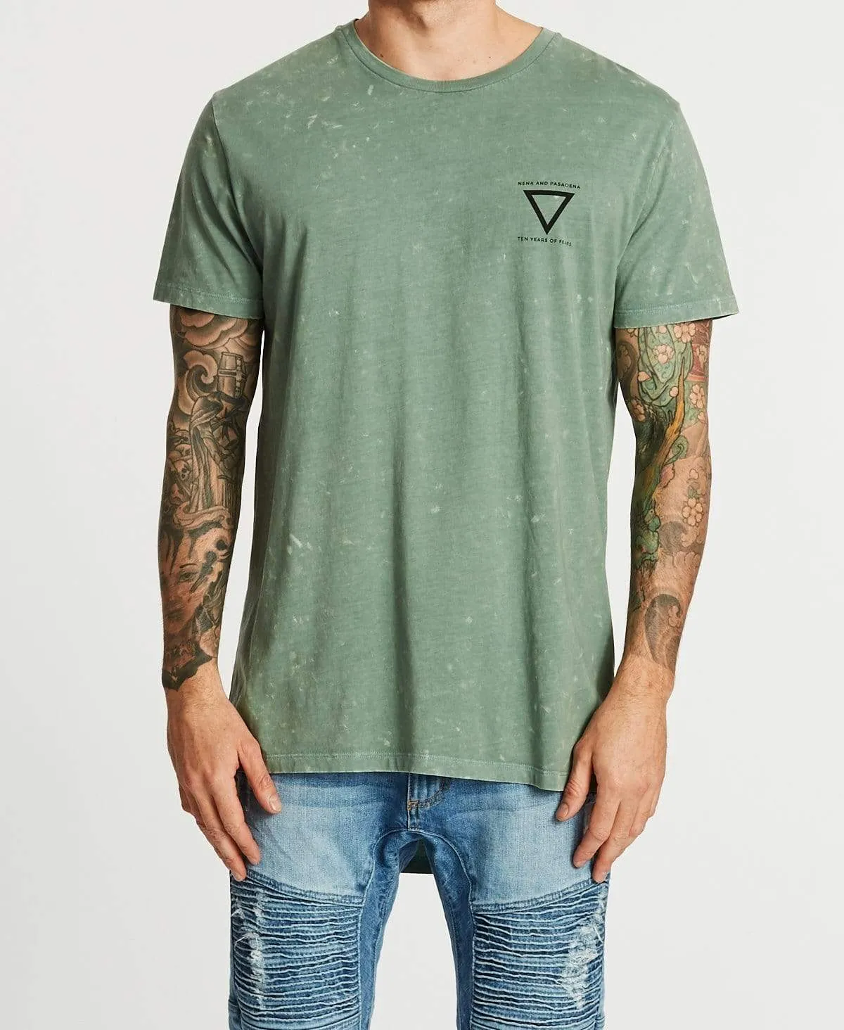 Outsider Cape Back T-Shirt Acid Teal sold by Neverland product image thumbnail 2