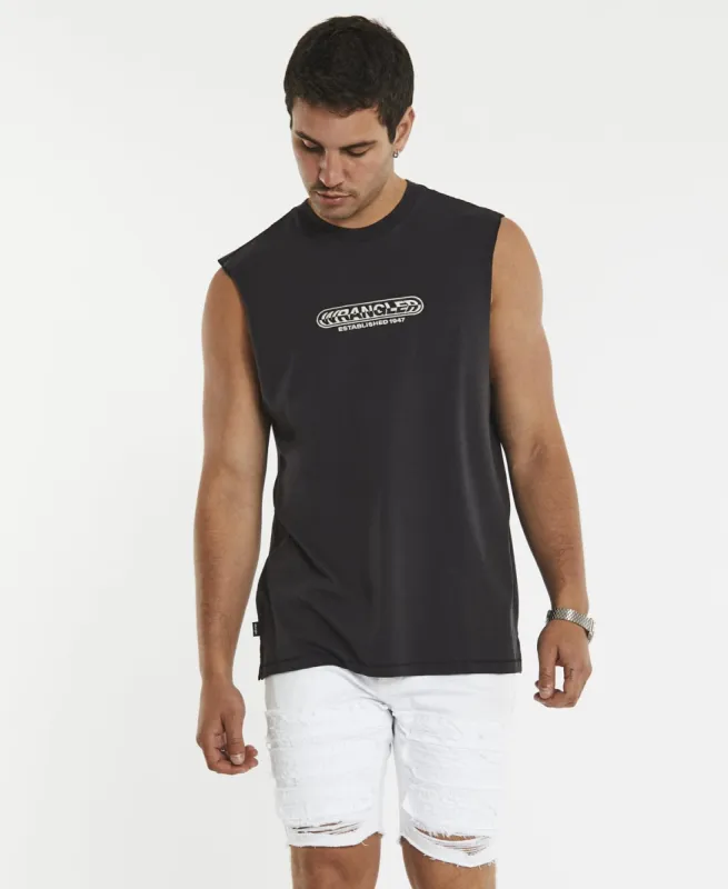 Empire Muscle Tee Worn Black sold by Neverland