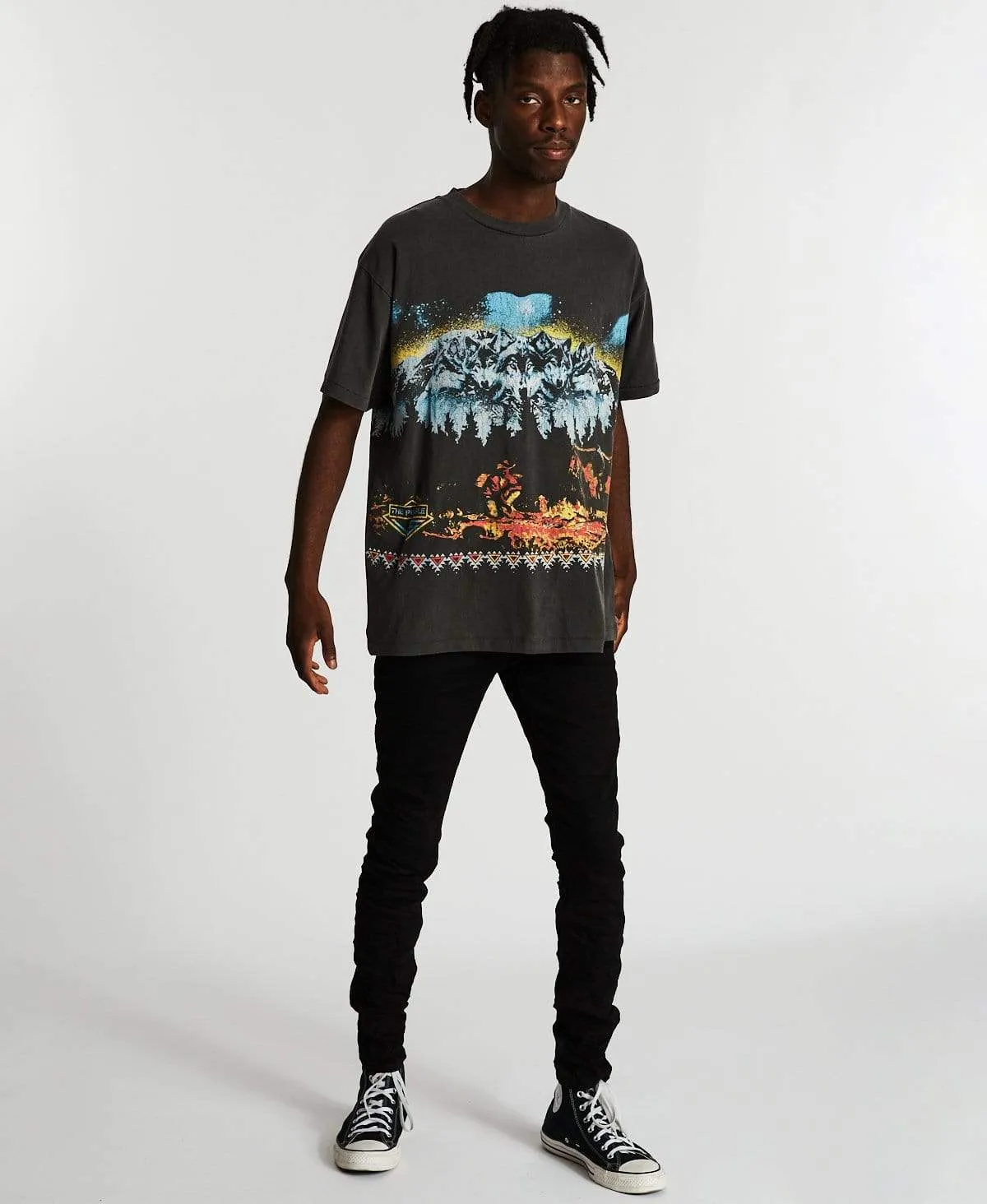 Full Moon Vintage T-Shirt Vintage Black sold by Neverland product image thumbnail 5