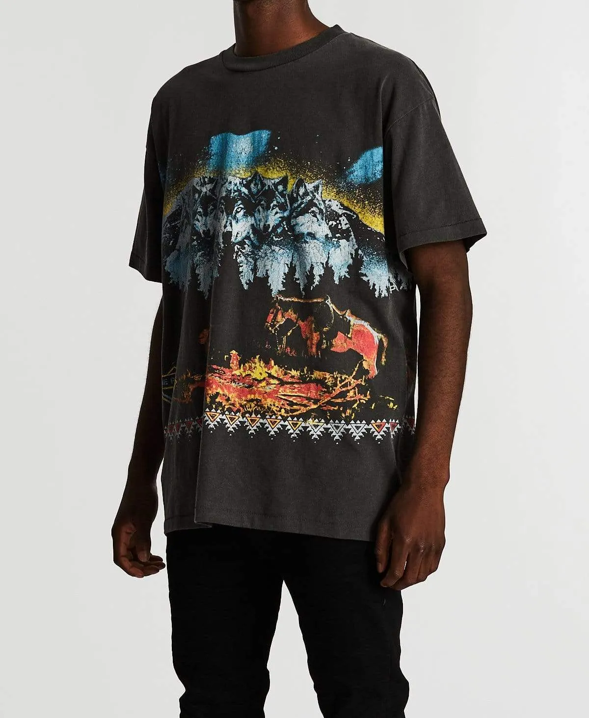 Full Moon Vintage T-Shirt Vintage Black sold by Neverland product image thumbnail 3