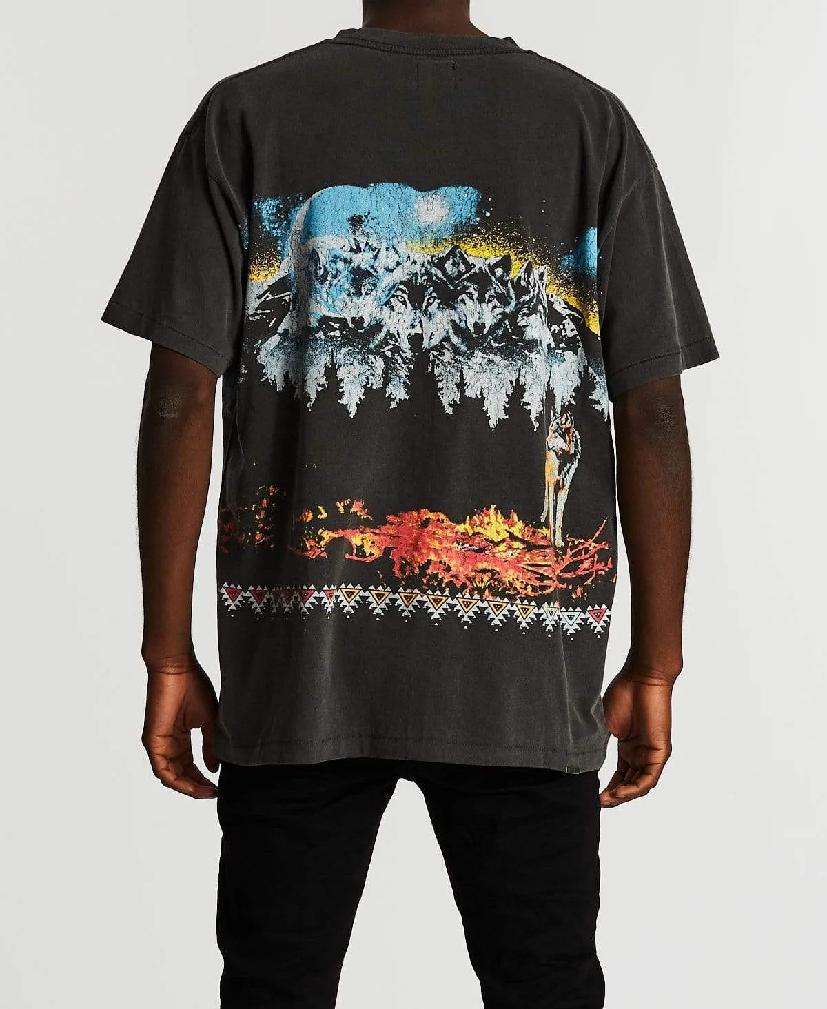 Full Moon Vintage T-Shirt Vintage Black sold by Neverland product image thumbnail 2