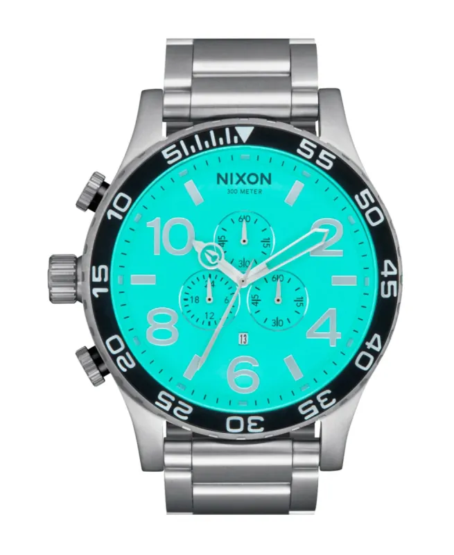 51-30 Chrono Watch Silver / Turquoise sold by Neverland