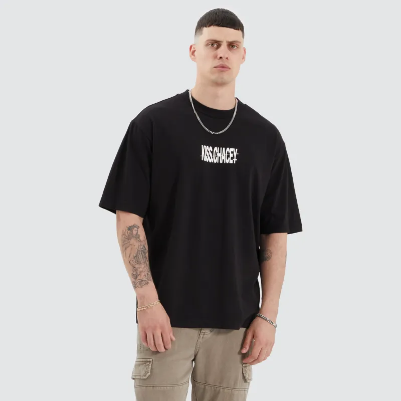 Wright Oversized Tee Jet Black sold by Neverland