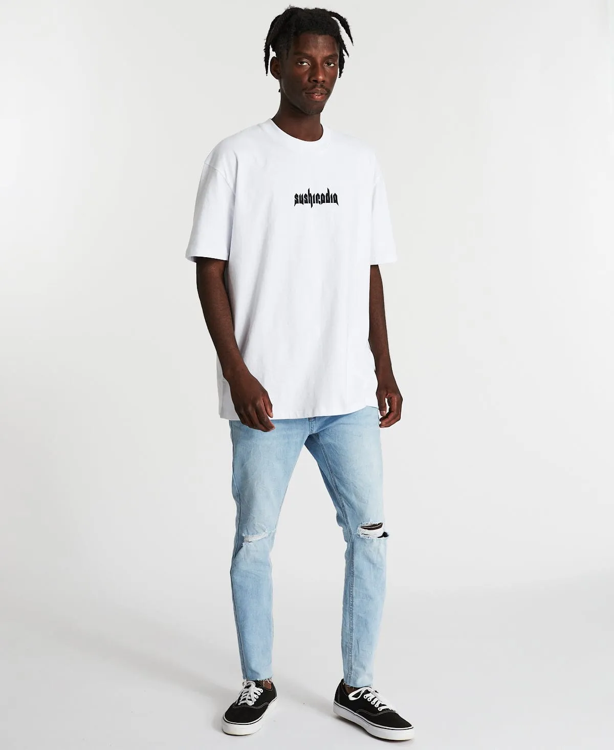 Alibi Box Fit T-Shirt White sold by Neverland product image thumbnail 4