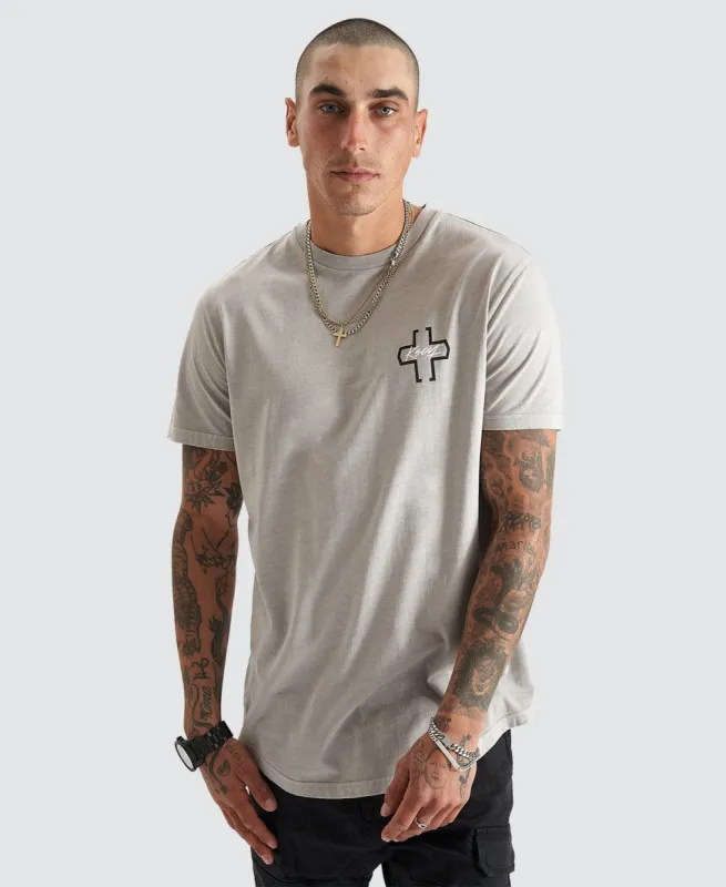 Prelusium Dual Curved Tee Pigment Dove sold by Neverland