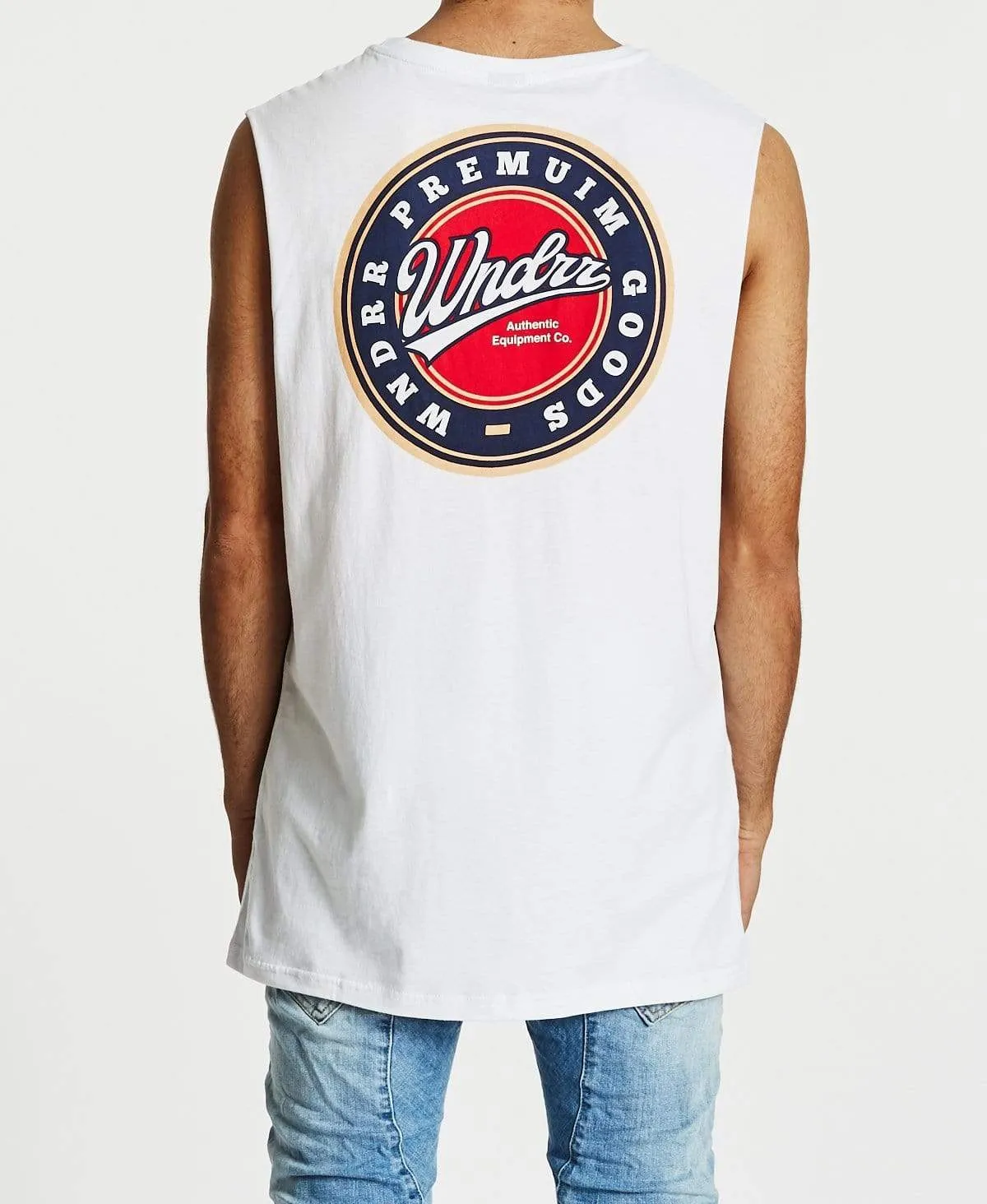 Coaster Muscle Top White sold by Neverland