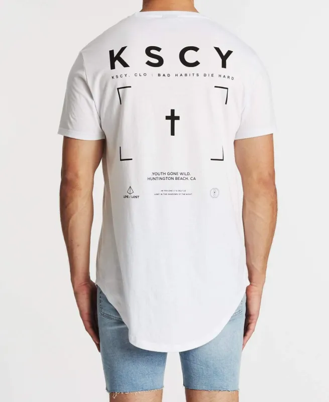 Youth Gone Wild Dual Curved T-Shirt White made by Neverland