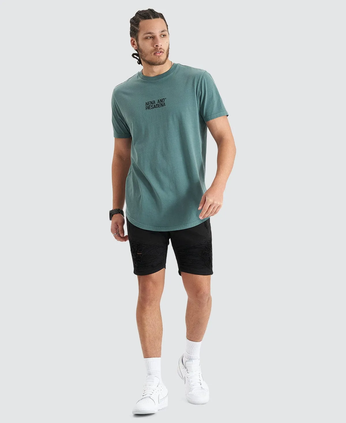 Blockade Dual Curved Tee Pigment Silver Pine sold by Neverland product image thumbnail 3