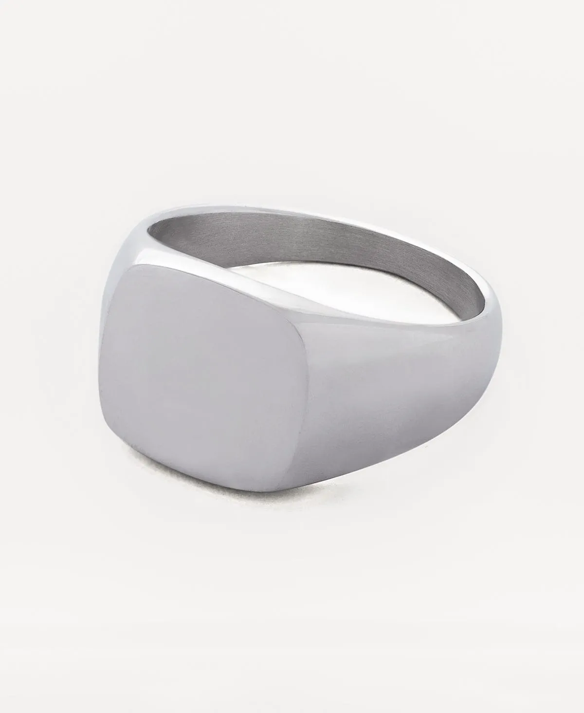 Minimal Signet Ring Silver sold by Neverland